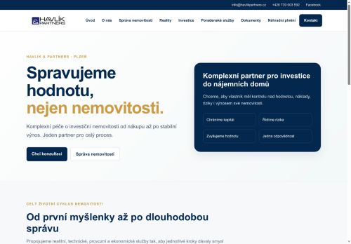 Havlík & Partners s.r.o. nabízí práci na pozici údržbář v obci Plzeň