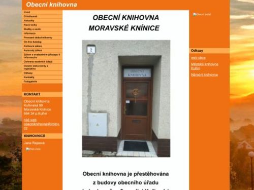 Obecní knihovna Moravské Knínice