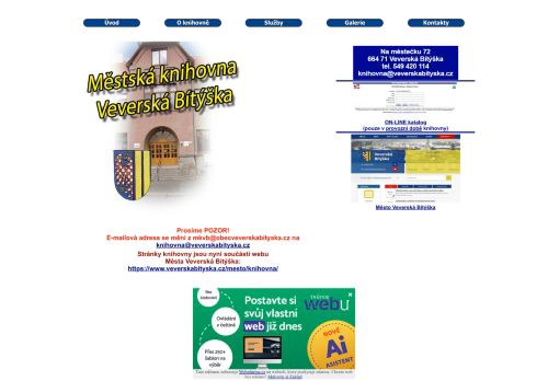Zobrazit webové stránky Místní knihovna Veverská Bítýška