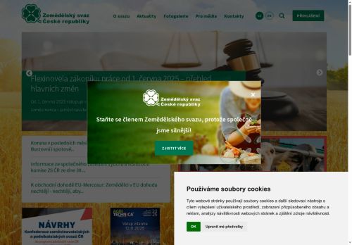 Zobrazit webové stránky Zemědělský svaz Blansko