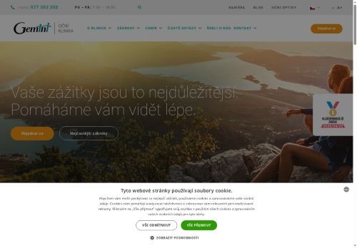 Zobrazit webové stránky Gemini Oční klinika Vyškov