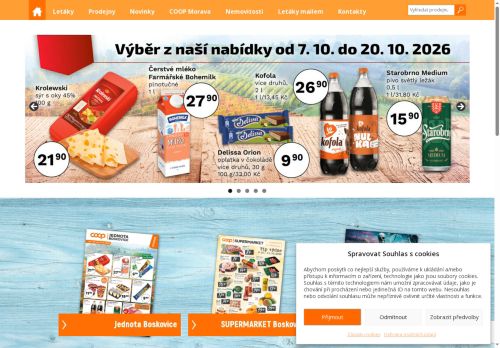 JEDNOTA, spotřební družstvo v Boskovicích nabízí práci na pozici zástupce vedoucí prodejny (m/ž) v obci Křtiny