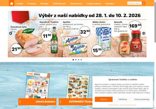 JEDNOTA, spotřební družstvo v Boskovicích nabízí práci na pozici zástupce vedoucí prodejny (m/ž) v obci Rudice