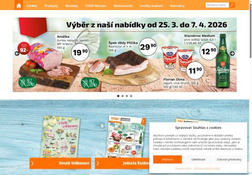 JEDNOTA, spotřební družstvo v Boskovicích nabízí práci na pozici mzdová/ý účetní v obci Boskovice