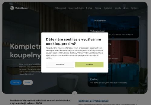 Webové stránky MAKA THERM CZ s.r.o., Brno