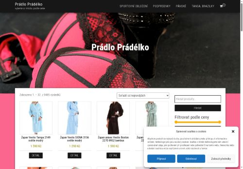 Zobrazit webové stránky Stella – Prádlo – Prádélko