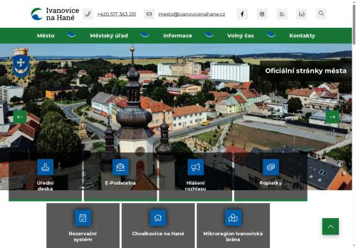 Zobrazit webové stránky Městský úřad Ivanovice na Hané