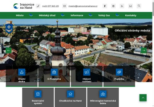Zobrazit webové stránky Městský úřad Ivanovice na Hané