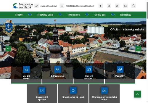 Zobrazit webové stránky Městský úřad Ivanovice na Hané