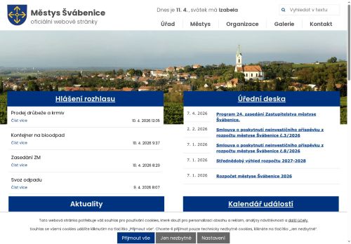 Zobrazit webové stránky Úřad městyse Švábenice