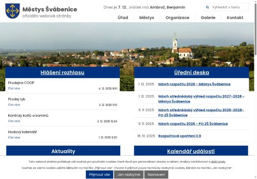 Zobrazit webové stránky Úřad městyse Švábenice