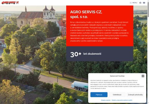 Webové stránky AGRO SERVIS CZ, spol. s.r.o., Rajhradice