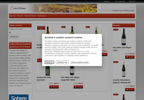 Zobrazit webové stránky Vin d´ Alsace s.r.o.