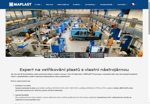 Zobrazit webové stránky MAPLAST CZ, s.r.o