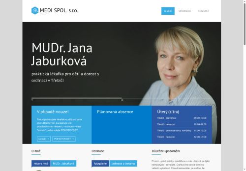 Zobrazit webové stránky Praktický lékař pro děti a dorost - MUDr. Jana Jaburková