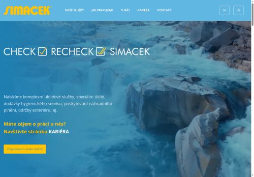 Webové stránky SIMACEK HS, spol. s r.o., Brno