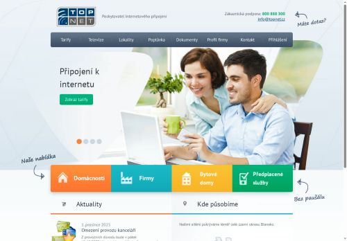 Zobrazit webové stránky Topnet.cz