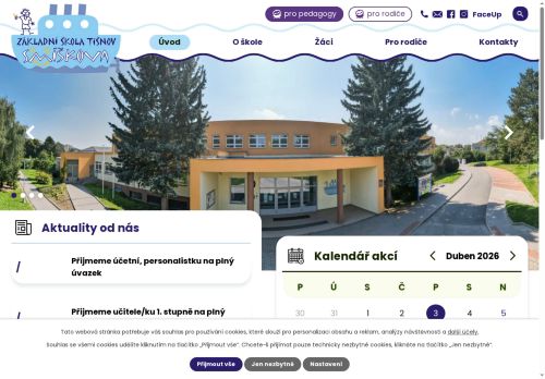 Zobrazit webové stránky ZŠ Tišnov, Smíškova