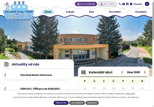 Zobrazit webové stránky ZŠ Tišnov, Smíškova