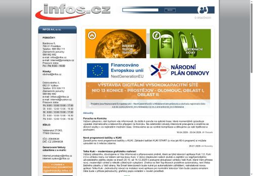 Zobrazit webové stránky INFOS Art, s.r.o. Vyškov