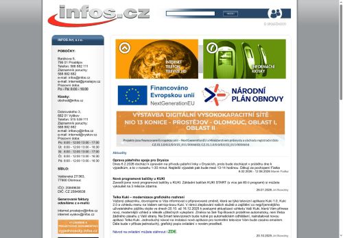 Zobrazit webové stránky INFOS Art, s.r.o. Vyškov