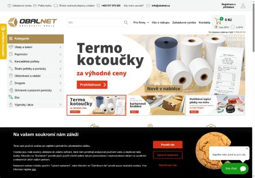Zobrazit webové stránky Vaše Obaly