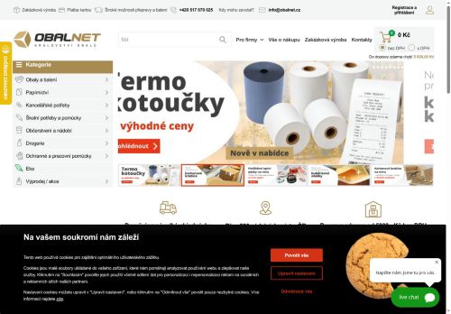 Zobrazit webové stránky Vaše Obaly