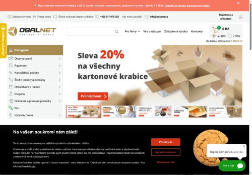 Zobrazit webové stránky Vaše Obaly