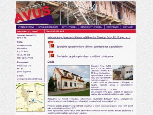 Stavební firma AVUS, spol. s r.o.