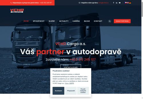 VCHD Cargo a.s. nabízí práci na pozici Řidiči/ky nákladního automobilu v obci Kladno