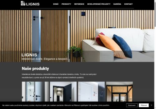Webové stránky LIGNIS s.r.o., Koryčany