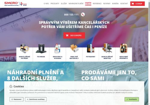 Webové stránky SMERO, spol. s r.o., Břeclav