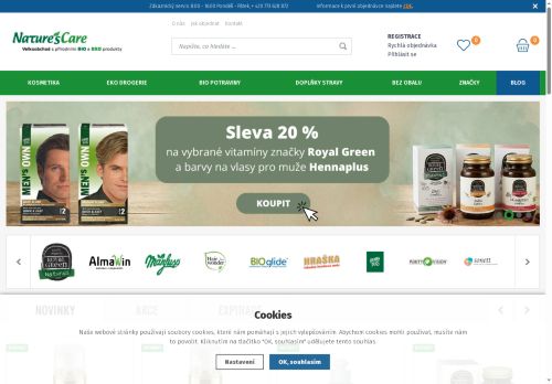 Webové stránky Natures Care CZ s.r.o., Střílky