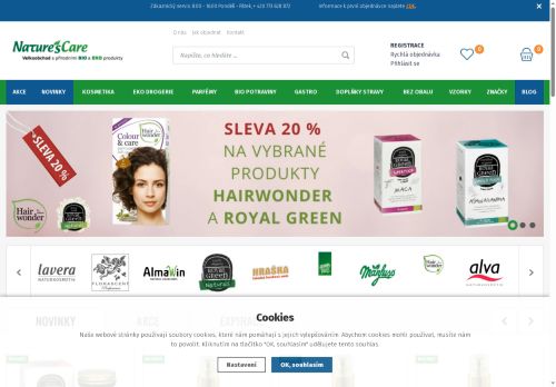 Webové stránky Natures Care CZ s.r.o., Střílky