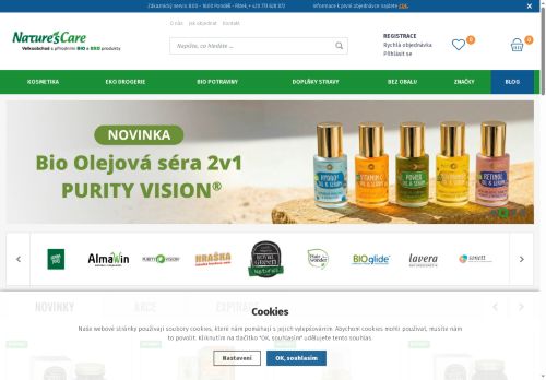 Webové stránky Natures Care CZ s.r.o., Střílky