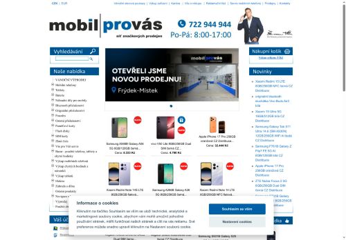 Zobrazit webové stránky mobilprovas.cz