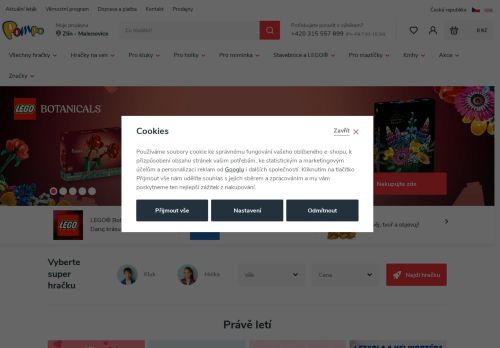 Webové stránky POMPO spol. s r.o., Vyškov