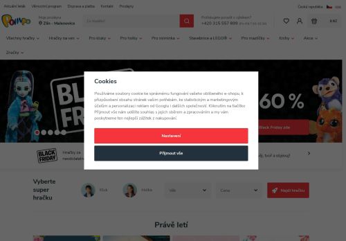 Webové stránky POMPO spol. s r.o., Vyškov