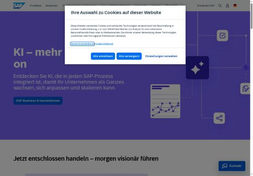 Webové stránky SAP Services s.r.o., Praha