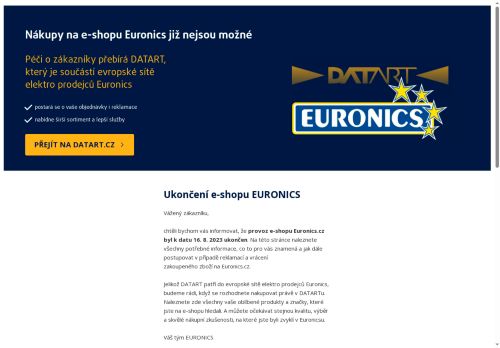 Zobrazit webové stránky Technofarm elektro – Euronics