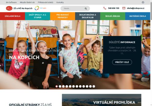 Zobrazit webové stránky Základní a mateřská škola Třebíč