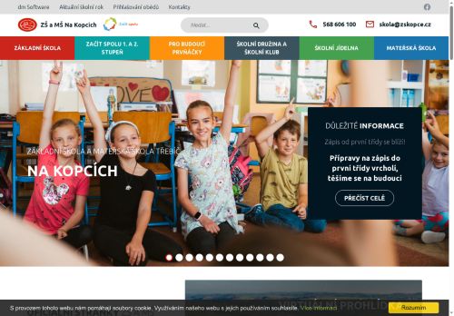 Zobrazit webové stránky Základní a mateřská škola Třebíč