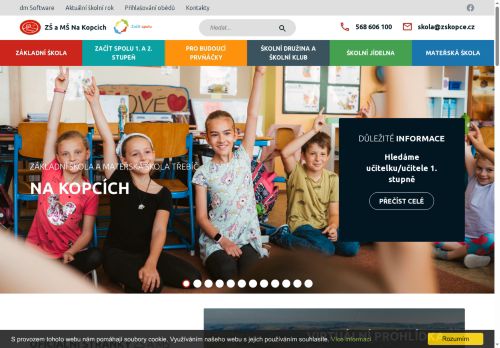 Zobrazit webové stránky Základní a mateřská škola Třebíč