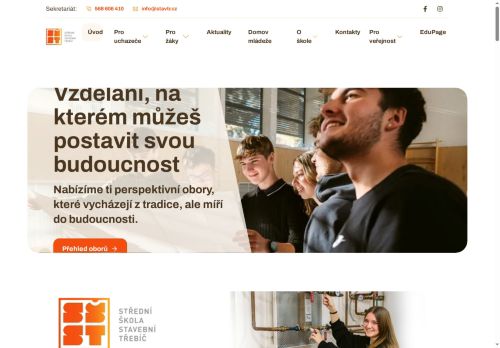 Střední škola stavební Třebíč nabízí práci na pozici UKLÍZEČ/KA v obci Třebíč