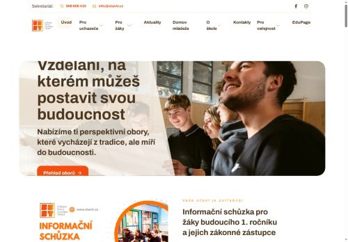 Zobrazit webové stránky Střední škola stavební Třebíč