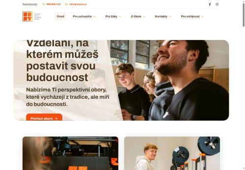 Zobrazit webové stránky Střední škola stavební Třebíč