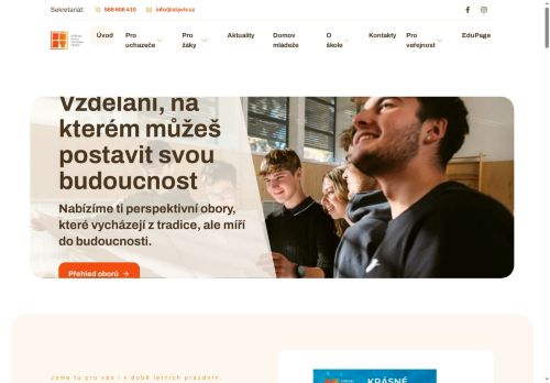 Zobrazit webové stránky Střední škola stavební Třebíč