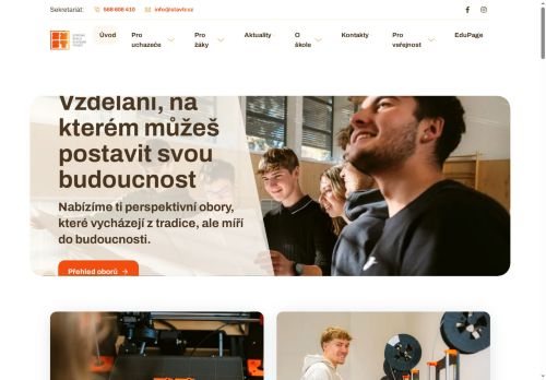 Zobrazit webové stránky Střední škola stavební Třebíč