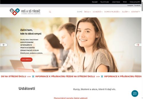 Zobrazit webové stránky Vyšší odborná škola a Střední škola veterinární, zemědělská a zdravotnická Třebíč