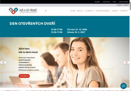 Zobrazit webové stránky Vyšší odborná škola a Střední škola veterinární, zemědělská a zdravotnická Třebíč